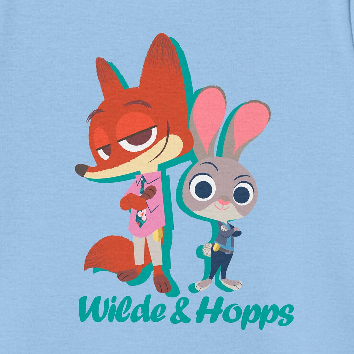 Zootopia Hopps y Wilde Playera Casual para Niñas Fit Regular 6