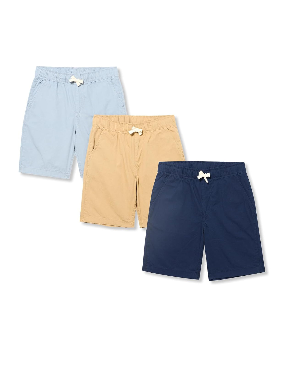 The Children's Place Paquete de 3 Pantalones Cortos para Niño - Gris aleta - lino - marea paquete de 3 - 6 Años