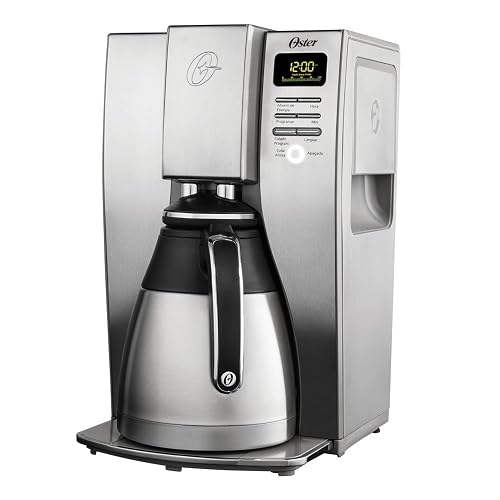 Oster Cafetera Gourmet Collection con jarra térmica | Jarrá Térmica, Sistema de Colado, Apagado automático, panel digital, mantiene el café caliente