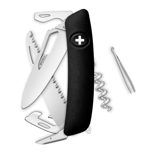Navaja Swiza POLISHED Single Hand SH05 R, 13 funciones, negro