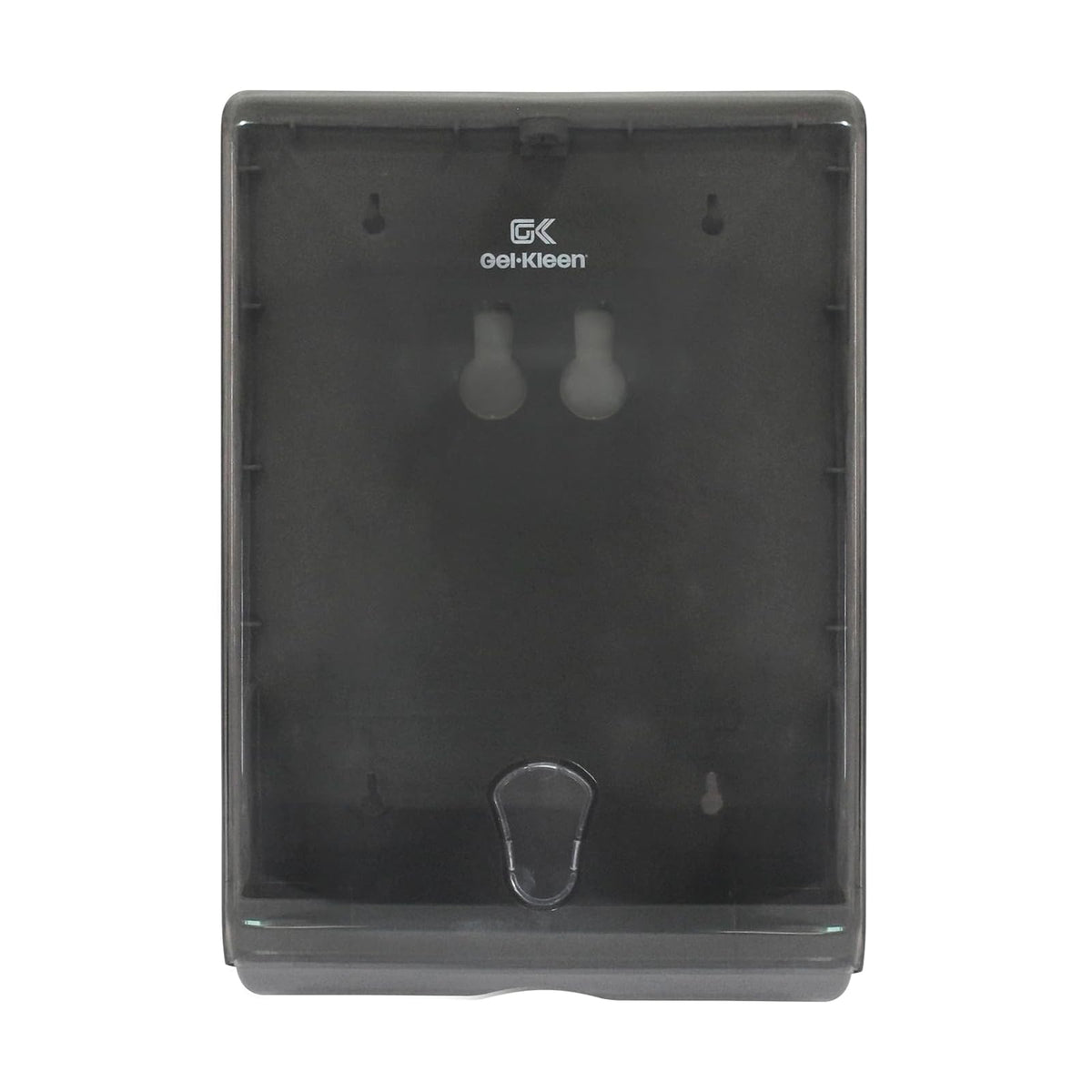 Gel Kleen Despachador de Toalla Interdoblada Humo para Pared - Dispensador Institucional de Plástico ABS Gran Capacidad (500 Toallas Interfoliadas, Z o Sanitas) para Baño, Cocina, Negocio y Oficina