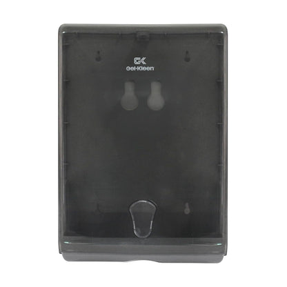 Gel Kleen Despachador de Toalla Interdoblada Humo para Pared - Dispensador Institucional de Plástico ABS Gran Capacidad (500 Toallas Interfoliadas, Z o Sanitas) para Baño, Cocina, Negocio y Oficina
