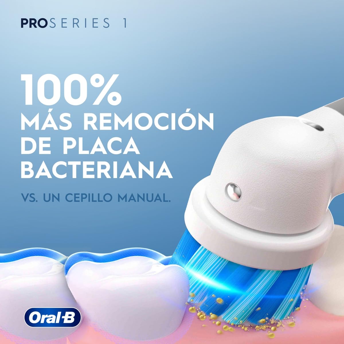 Oral-B Cepillo de Dientes Eléctrico PRO 1, Cabezal Redondo, Recargable