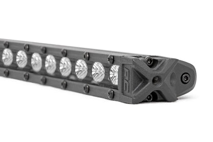 Rough Country - Barra de luz LED Slimline de 20 Pulgadas, 100 W, 7200 lúmenes, LED CREE con Haz de inundación Amplio para Todoterreno, Jeeps, camión, UTV