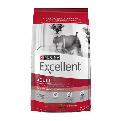 Purina Excellent Adultos Razas Pequeñas Sabor Pollo 7,5Kg