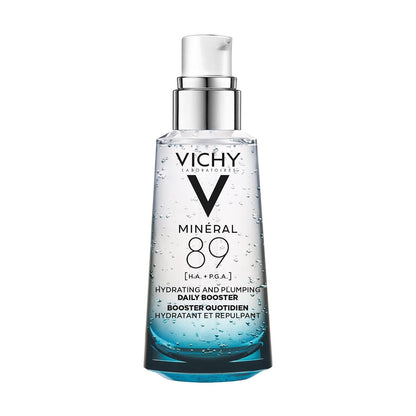 Vichy Minéral 89 Booster Sérum Hidratante Uso Diario Dermatológico 50ml | Hidrata, Rellena, Protege y Fortalece la Barrera Cutánea, con Ácido Hialurónico y Poliglutámico, Todo Tipo de Piel