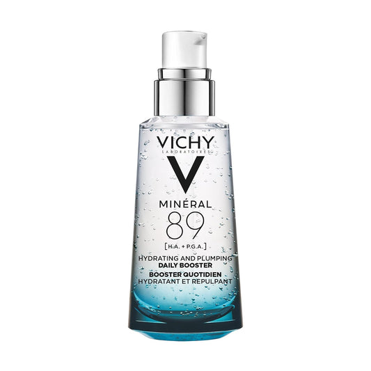 Vichy Minéral 89 Booster Sérum Hidratante Uso Diario Dermatológico 50ml | Hidrata, Rellena, Protege y Fortalece la Barrera Cutánea, con Ácido Hialurónico y Poliglutámico, Todo Tipo de Piel