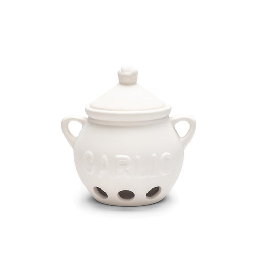 Fox Run Brands 3971 Conservador de Ajo, Ceramica Blanca