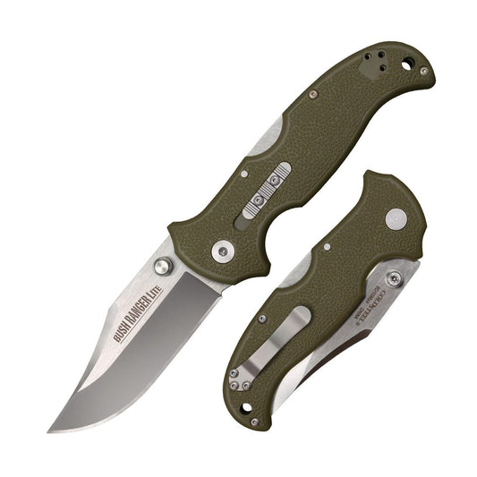 Cold Steel Bush Ranger Lite Cuchillo plegable, verde, 3.5 pulgadas