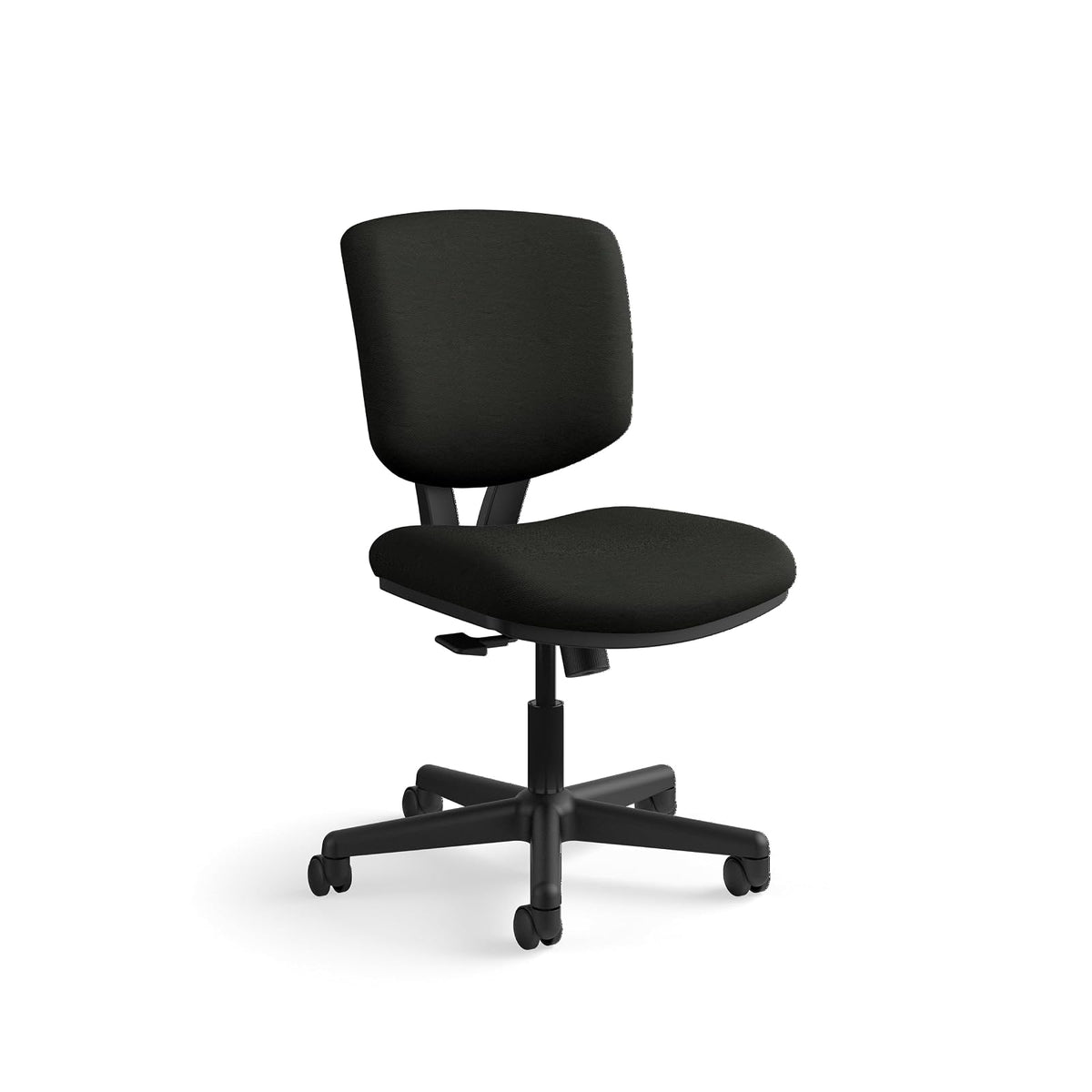 HON Volt - Silla de computadora sin Brazos para computadora de Oficina reclinable ergonómica, Asiento Trasero de Piel Softhread, Silla de computadora giratoria para computadoras, Trabajo, Color Negro