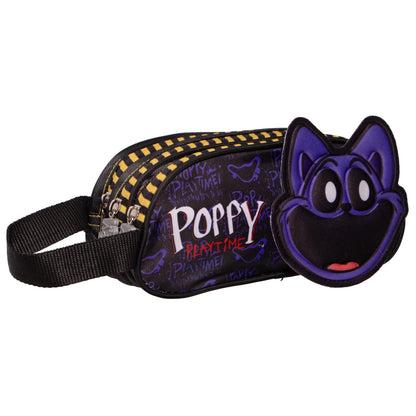 Ruz Lapicera Triple Infantil | Poppy Playtime | 100% Poliéster | Medidas 23 x 10 x 8 cm | Estuche Escolar para niños con Tres Compartimentos y Práctico Cierre de Cremallera para Útiles