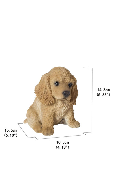 Hi-Line Gift Ltd. - Estatua de Cocker Spaniel de Color Crema
