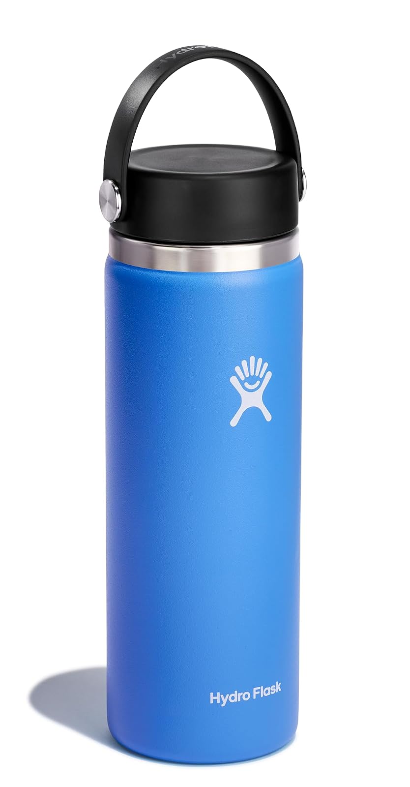 Hydro Flask - Botella de agua de acero inoxidable aislada, tapa flexible de boca ancha, no derrama, a prueba de fugas y recargable en 20 onzas