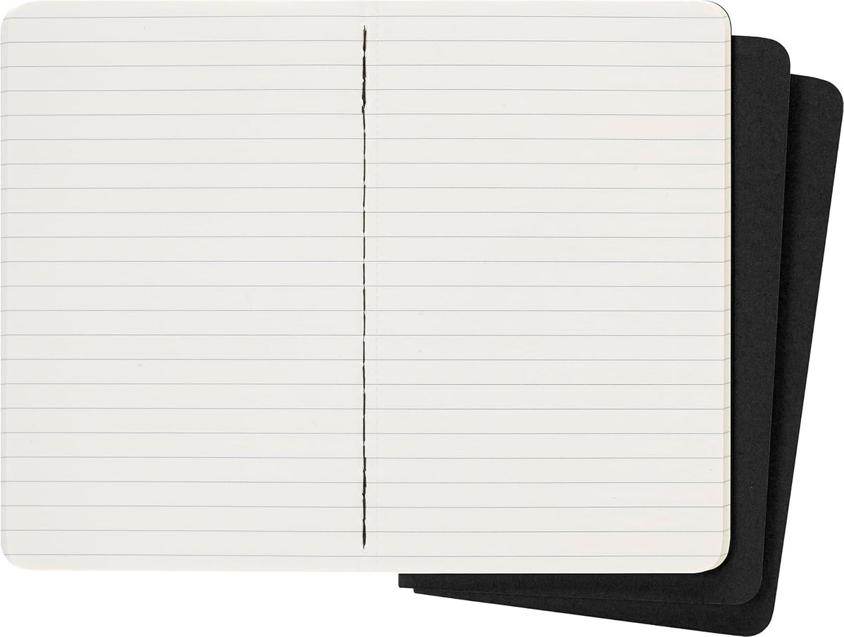 Moleskine Cahier Set of 3 Pocket Ruled Black