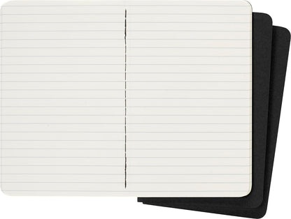 Moleskine Cahier Set of 3 Pocket Ruled Black