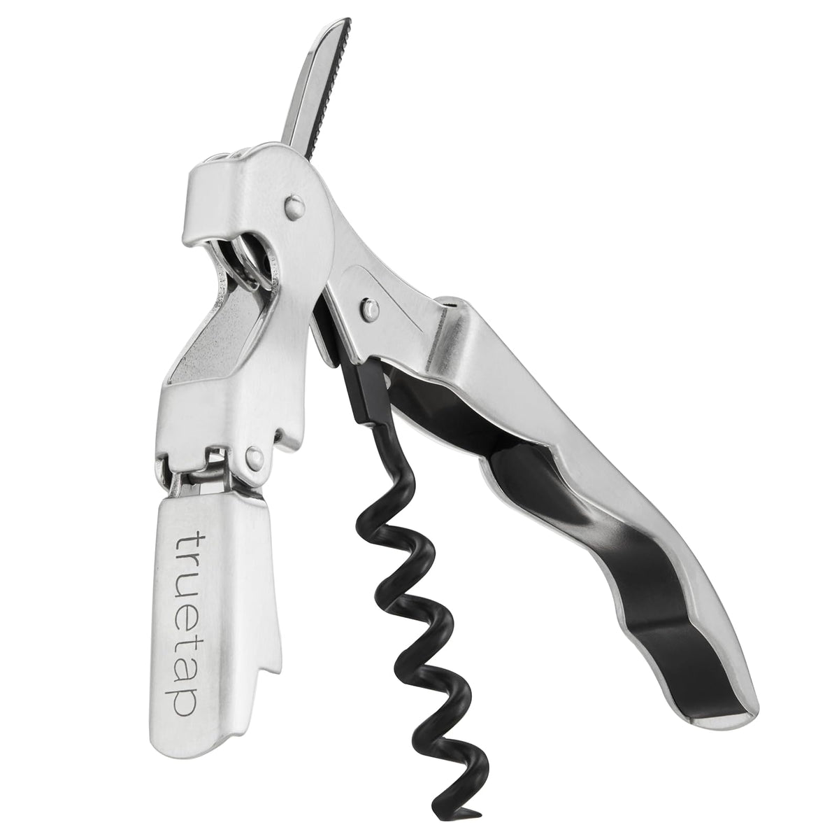 True Fabrications Truetap, Double Hinged Corkscrew, Stainless Steel