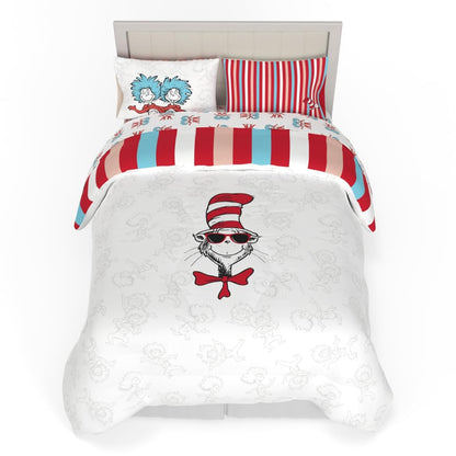Franco Pokémon Juego de Ropa de Cama, 7 Piezas, Tamaño Matrimonial - 7 Piece Full Size - Gato en el sombrero