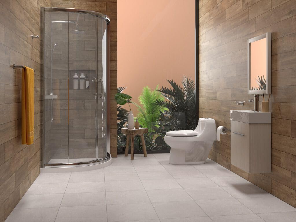 Interceramic Vanity Cartagena Mueble de Baño con Lavabo y Puerta de Cierre Lento, no Incluye Espejo