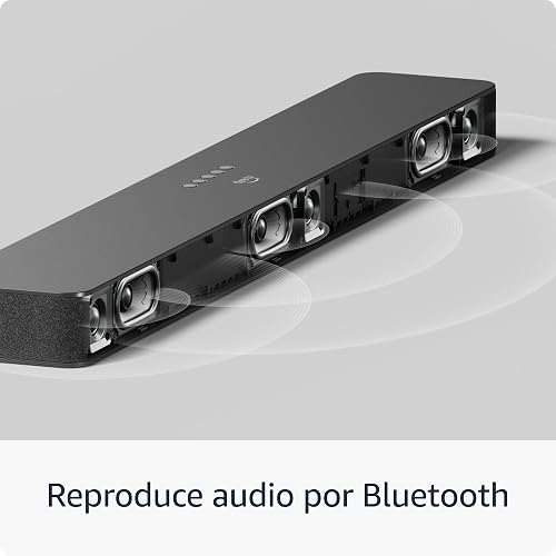 Barra de sonido Fire TV Plus (último modelo) con subwoofer incorporado, 3.1 canales, Dolby Atmos, diálogos nítidos