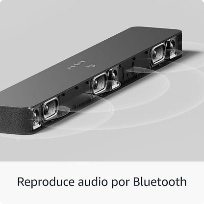 Barra de sonido Fire TV Plus (último modelo) con subwoofer incorporado, 3.1 canales, Dolby Atmos, diálogos nítidos