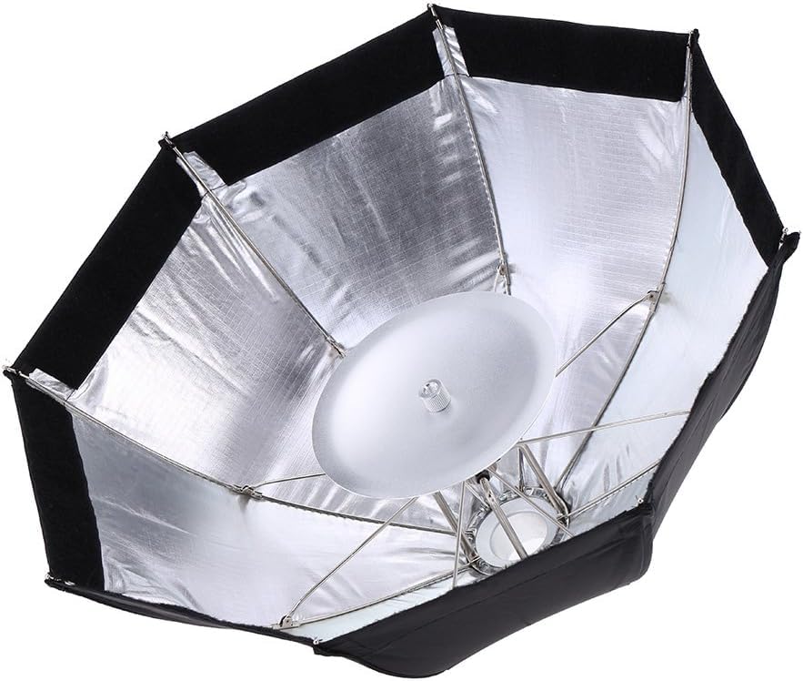GODOX AD-S7 Softbox Octagonal 48cm Tipo Paraguas para Flash, Difusor de Luz con Grid Panal, Deflector Aluminio, Caja de Luz para Fotografia, Beauty Dish Plegable con Bolsa