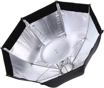 GODOX AD-S7 Softbox Octagonal 48cm Tipo Paraguas para Flash, Difusor de Luz con Grid Panal, Deflector Aluminio, Caja de Luz para Fotografia, Beauty Dish Plegable con Bolsa