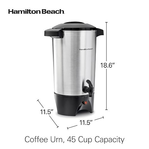 Cafetera Hamilton Beach 45 Tazas 40515R/40515G/ 40515RZ Plata