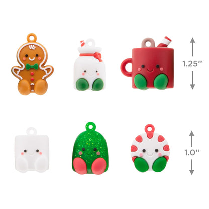 Hallmark Better Together - Mini Adornos de Navidad para día Festivo, irrompibles, Juego de 6, Regalos de Comida