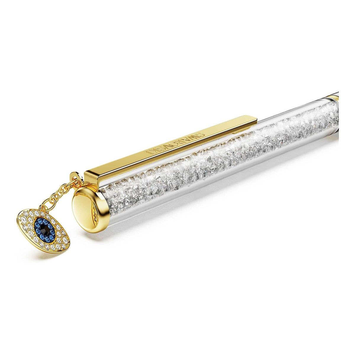 Swarovski Bolígrafo Crystalline Silk, Ojo turco, Tono dorado, Combinación de acabados metálicos