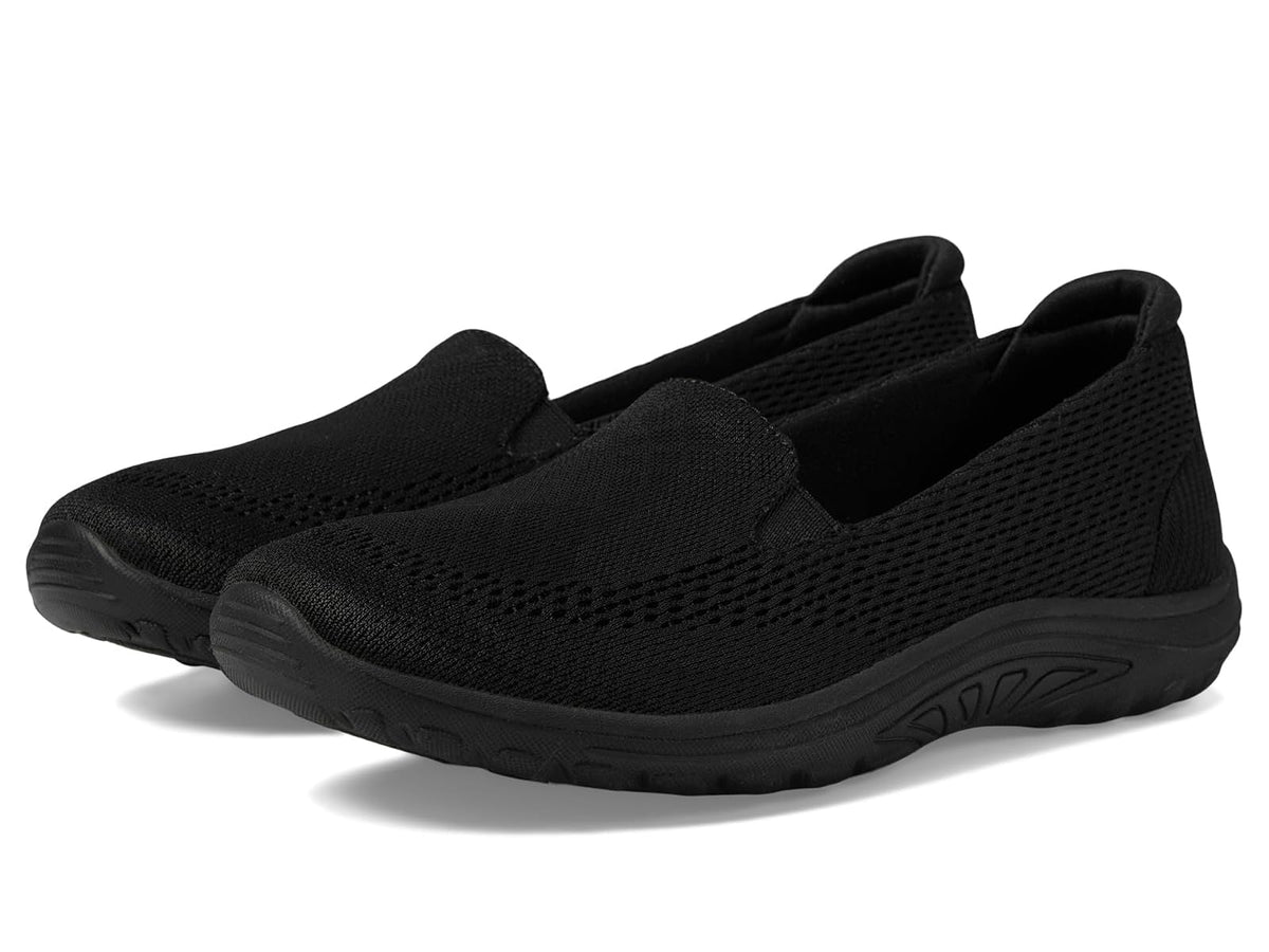 Skechers Reggae Fest Willows Vibe Mocasines para Mujer - 22.5 cm - Negro