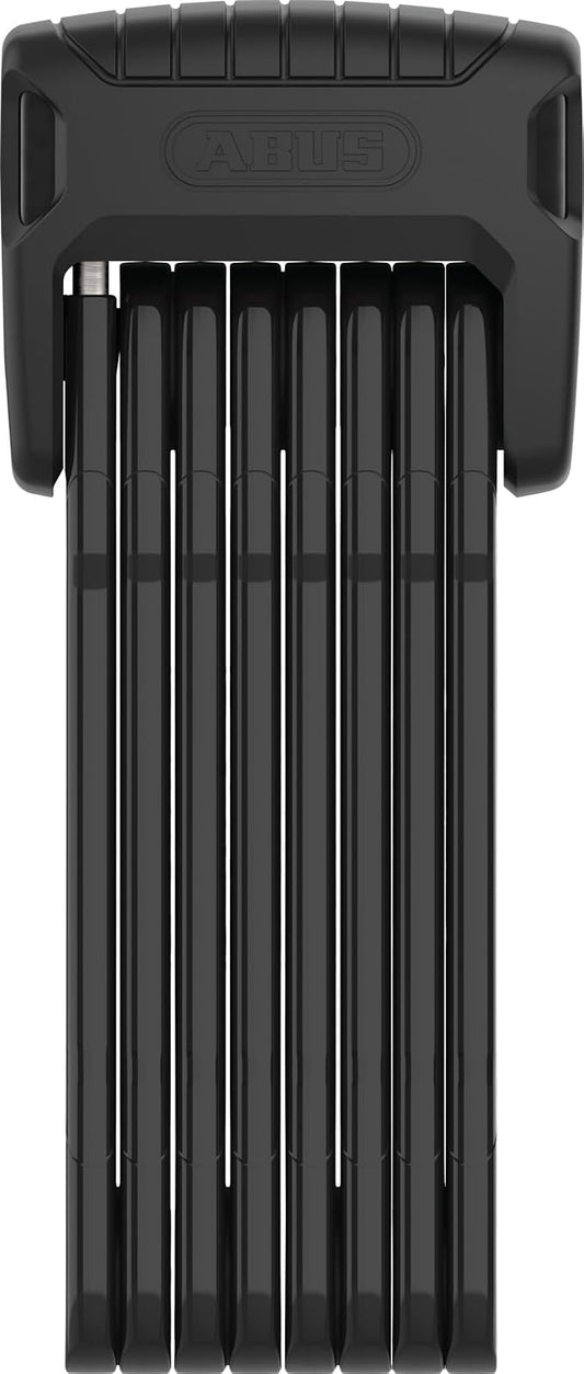 ABUS 62115 Bordo Granit XPlus 6500K/120 BK SH, 3.90 pies, cerradura plegable con soporte SH, BIkelock