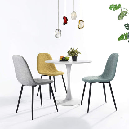 COKOS Mesa Redonda Diseño Minimalista Elegante Blanco