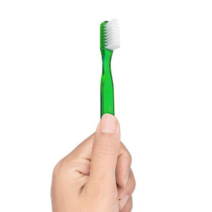 GUM Classic - cepillo para polvo de dientes suave, cabezal compacto, incluye punta de goma, 1 unidad (paquete de 6)