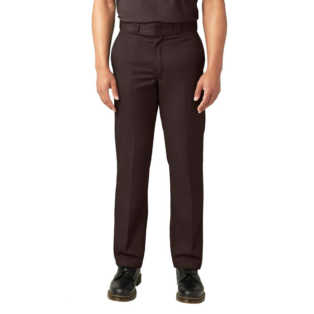 Dickies Original 874 Pantalón de Trabajo para Hombre - 34W x 28L - Marrón oscuro