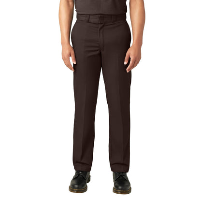 Dickies Original 874 Pantalón de Trabajo para Hombre - 34W x 28L - Marrón oscuro