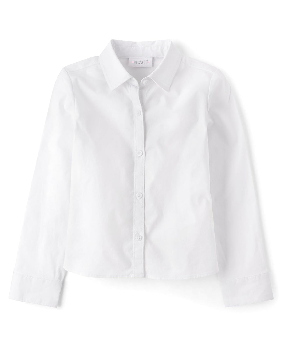 The Children's Place - Camisa de Manga Larga con Botones para niñas
