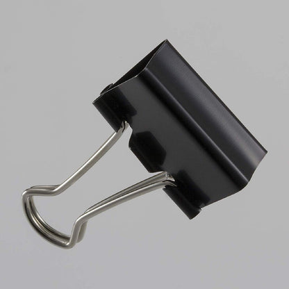Officemate Clips medianos para carpeta, color negro, 12 unidades (paquete de 12)
