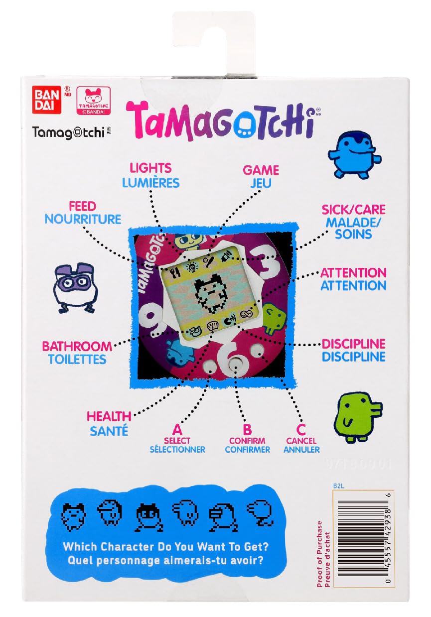 TAMAGOTCHI Original Candy Swirl Mascota Electrónica para Niños Juguete Interactivo Original de Bandai