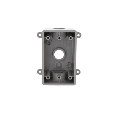 BELL PSB37550GY Unidad única resistente a la intemperie Tres salidas roscadas de 1/2 pulg. o 3/4 pulg., 2 pulg., Gris