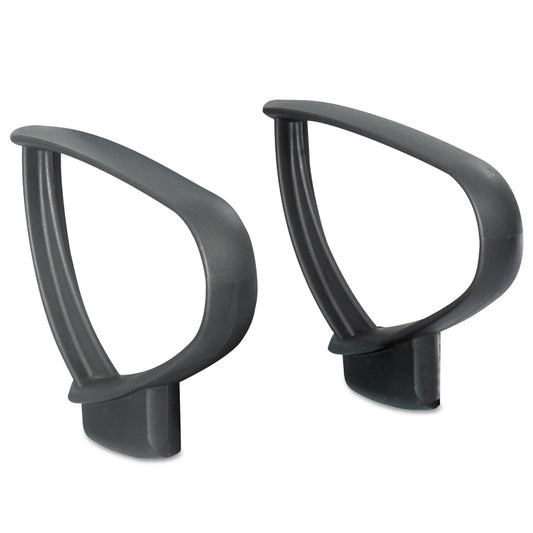 Safco 3396BL Optional Loop Arm Set for Vue Mesh Extended-Height Chair, Black