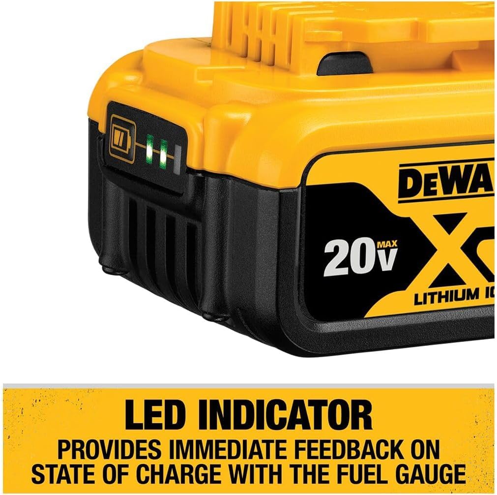 DeWalt Kit de Arranque de Batería DCB205C, Amarillo