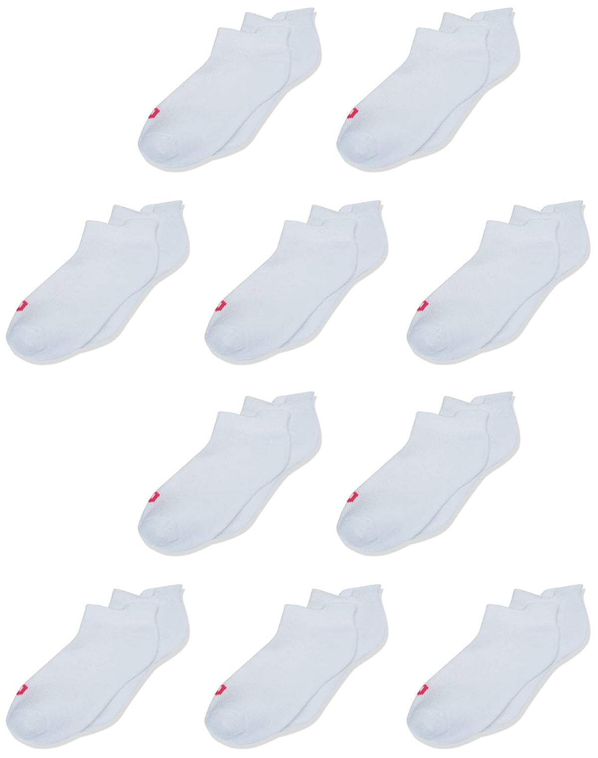 Wilson Calcetines para Niña, Paquete de 10 - Talla única - Blanco