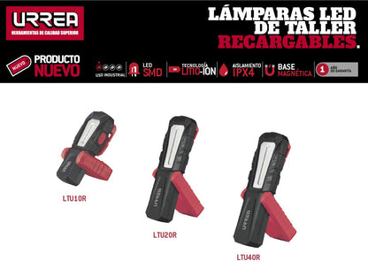 Urrea Herramientas Urrea Lámpara de taller recargable 420lm, grado IPX4