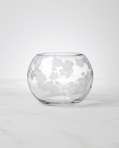 kate spade new york Spring Pansies - tazón pequeño de Vidrio para Rosas