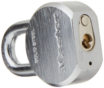Master Lock Candado de alta seguridad con llave diferente y cuerpo de acero sólido de 6.35 cm, 1-1/8-Inch Shackle, N/A