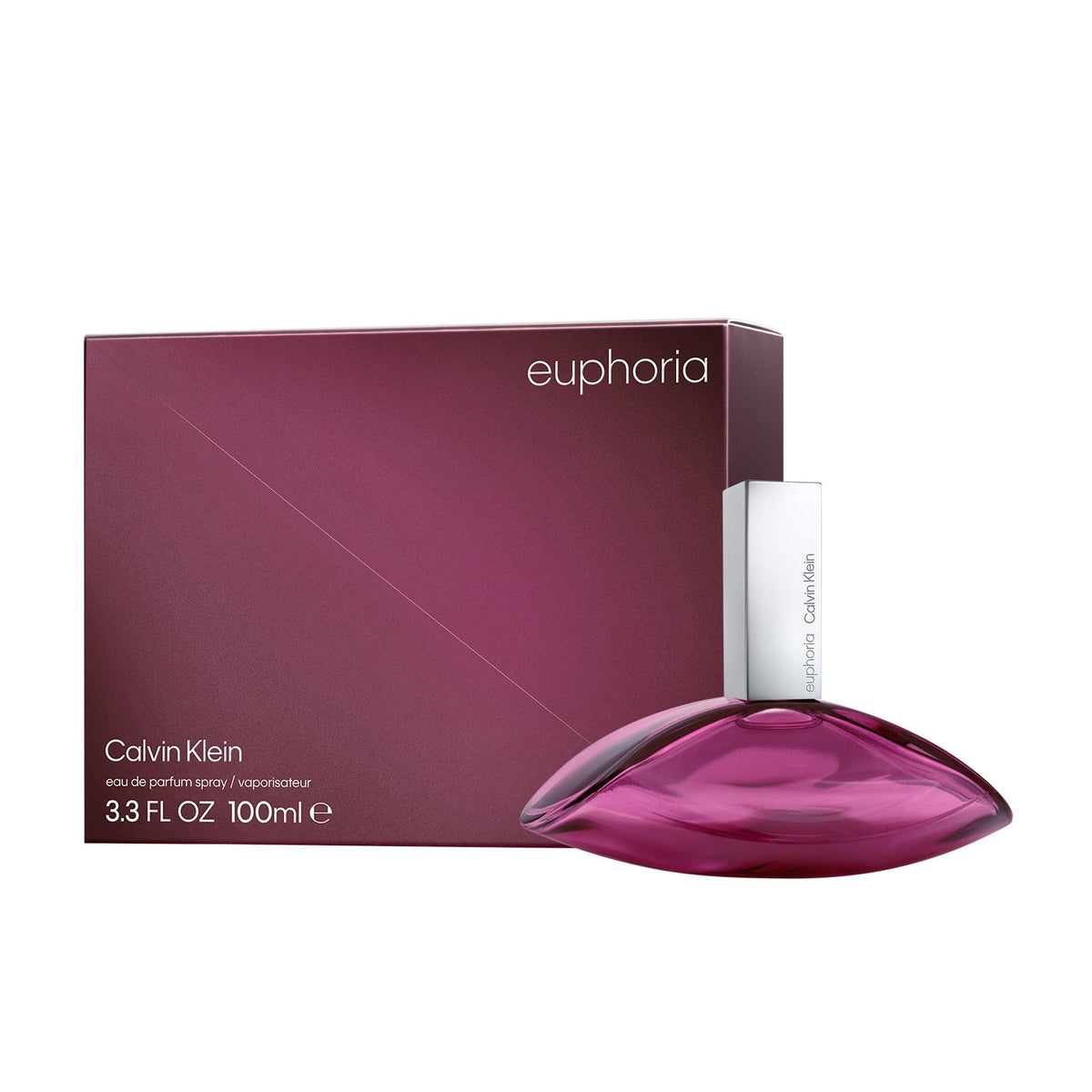CALVIN KLEIN, Fragancia para Mujer, Euphoria for Women Eau de Parfum, Aroma Sensual, Floral, Frutal y Amaderado, 100 ML
