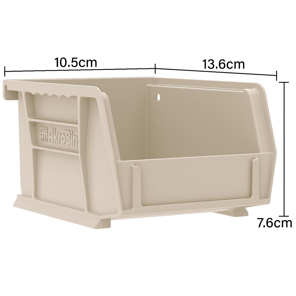 Akro-Mils AkroBins Contenedor Organizador 30210 | Azul, Paquete de 6, 5 in x 4 in x 3 in, Colgar, Apilable