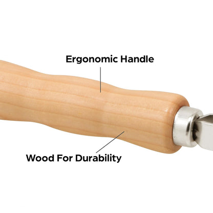 Prime-Line P 7505 Screen Rolling Tool – A Must Have Tool for Installing Window and Door Screens – Wood Handle and Steel Wheels – Durable and Easy to Use