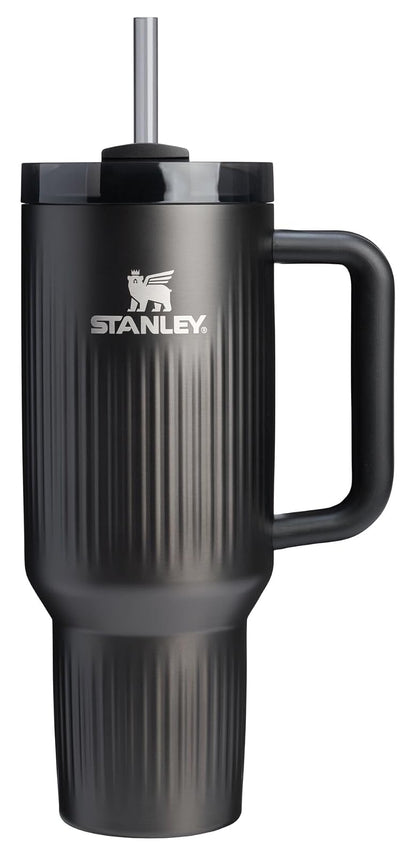 Stanley Quencher H2.0 Vaso con Asa y Popote, 40 oz - Negro 2.0