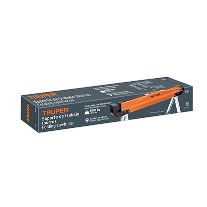 Truper MT-590, Burro/Mesa de trabajo multiusos 9 niveles de altura ajustables
